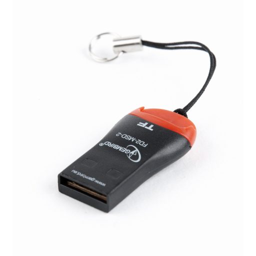 Gembird FD2-MSD-3 kártyaolvasó USB 2.0 Fekete, Vörös