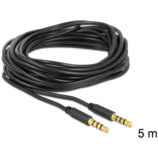 DeLOCK 83438 audio kábel 5 M 3.5mm Fekete