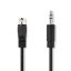 Nedis CAGL20100BK20 audio kábel 2 M DIN (5-pin) 3.5mm Fekete