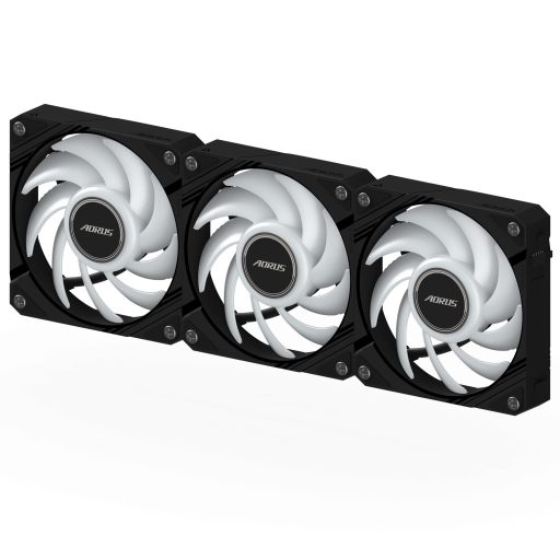 GIGABYTE AORUS EZ CHAIN FAN 120 (3-Pack) Alaplap Ventilátor 12 cm Fekete 3 db
