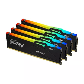   Kingston Technology FURY Beast RGB 128 GB 4 x 32 GB DDR5 5200 MT/másodperc 288-pin DIMM