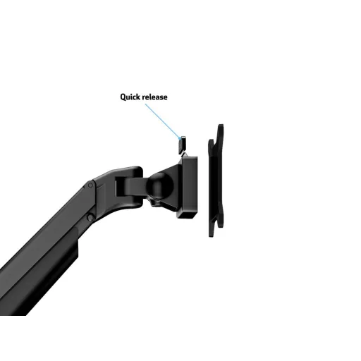 Multibrackets 7204 asztali TV konzol 81,3 cm (32") Fekete