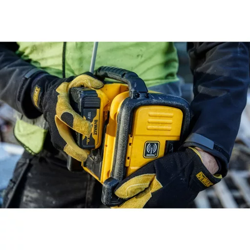 DeWALT DCR020-QW rádió Hordozható Digitális Fekete, Sárga