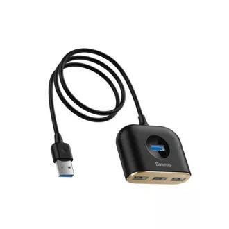   Baseus Square round 4-in-1 USB 3.2 Gen 1 (3.1 Gen 1) Type-C 480 Mbit/s Fekete