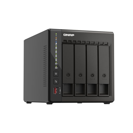 QNAP TS-453E NAS Tower Intel® Celeron® J6412 8 GB 0 TB QNAP QTS Fekete