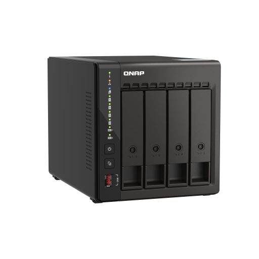 QNAP TS-453E NAS Tower Intel® Celeron® J6412 8 GB 0 TB QNAP QTS Fekete