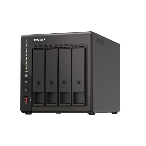 QNAP TS-453E NAS Tower Intel® Celeron® J6412 8 GB 0 TB QNAP QTS Fekete