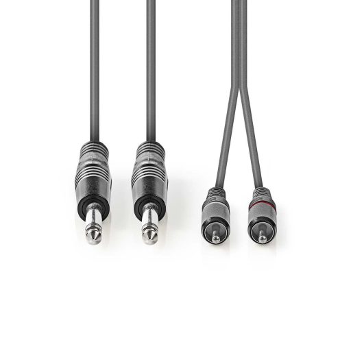 Nedis COTH23320GY30 audio kábel 3 M 2 x 6.35mm 2 x RCA Szürke