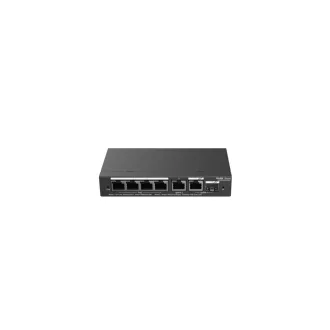   Ruijie Networks RG-ES206GS-P hálózati kapcsoló Vezérelt L2 Gigabit Ethernet (10/100/1000) Ethernet-áramellátás (PoE) támogatása Fekete