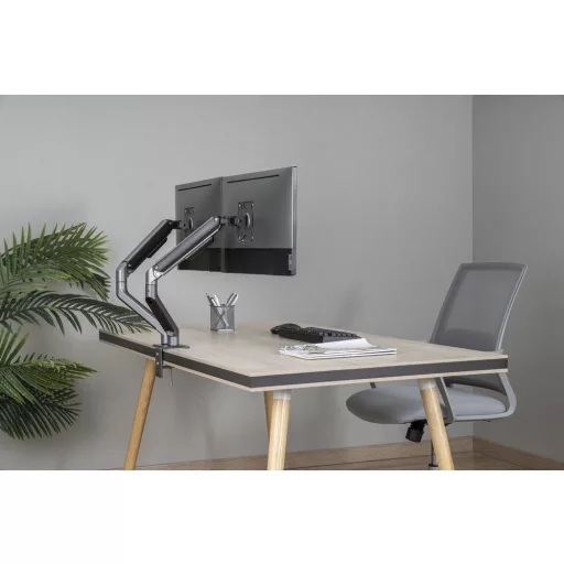 Gembird MA-DA2-05 asztali TV konzol 81,3 cm (32") Szürke