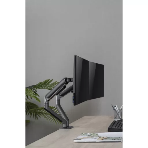 Gembird MA-DA2-05 asztali TV konzol 81,3 cm (32") Szürke