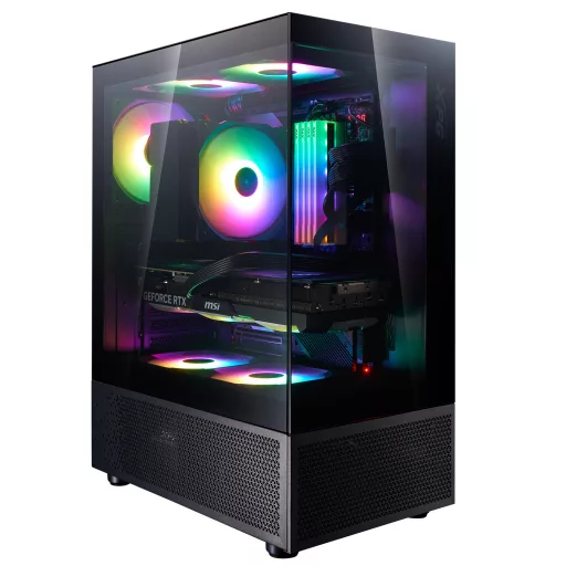 XPG Invader X Mini Midi Tower Fekete