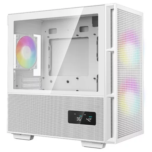 DeepCool R-CH360-WHAPE3D-G-1 Micro Tower Fehér