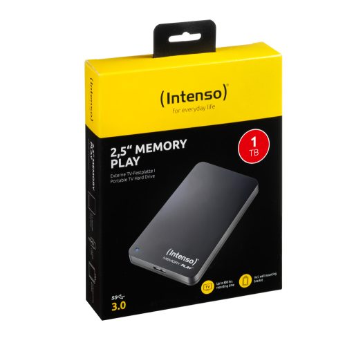 Intenso 2.5" Memory Play USB 3.0 1TB külső merevlemez 5400 RPM 2.5" Micro-USB B 3.2 Gen 1 (3.1 Gen 1) Fekete