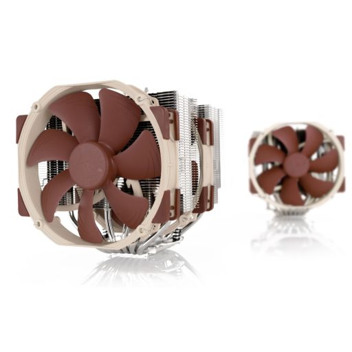 Noctua NH-D15 számítógépes hűtőrendszer Processzor Hűtő 14 cm Bézs, Barna, Acél