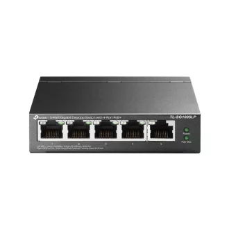   TP-Link TL-SG1005LP hálózati kapcsoló Beállítást nem igénylő (unmanaged) Gigabit Ethernet (10/100/1000) Ethernet-áramellátás (PoE) támogatása Fekete