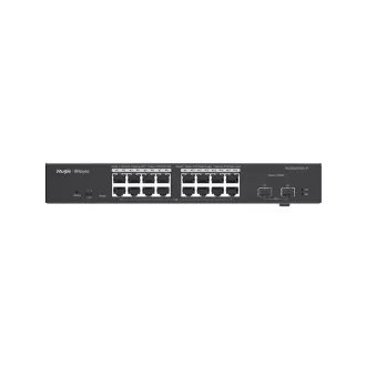   Ruijie Networks RG-ES218GC-P hálózati kapcsoló Vezérelt L2 Gigabit Ethernet (10/100/1000) Ethernet-áramellátás (PoE) támogatása Fekete