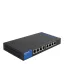 Linksys LGS108P Beállítást nem igénylő (unmanaged) L2 Gigabit Ethernet (10/100/1000) Ethernet-áramellátás (PoE) támogatása Fekete