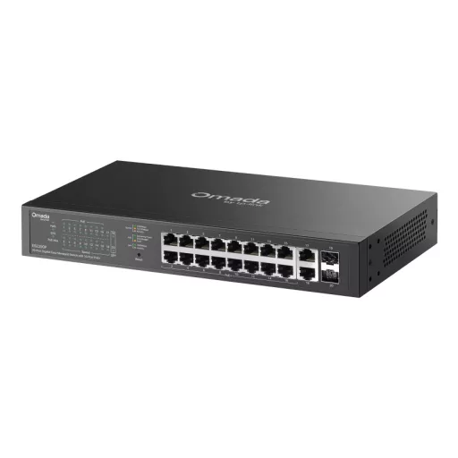 OMADA ES220GP hálózati kapcsoló Vezérelt Gigabit Ethernet (10/100/1000) Ethernet-áramellátás (PoE) támogatása Fekete