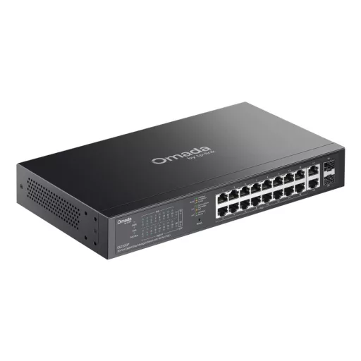 OMADA ES220GP hálózati kapcsoló Vezérelt Gigabit Ethernet (10/100/1000) Ethernet-áramellátás (PoE) támogatása Fekete