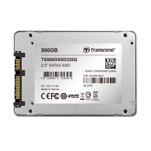 Transcend SSD220Q 500 GB 2.5" Serial ATA III QLC 3D NAND
