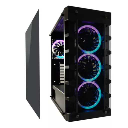 LC-Power Gaming 709B - Solar_System_X Midi Tower Fekete