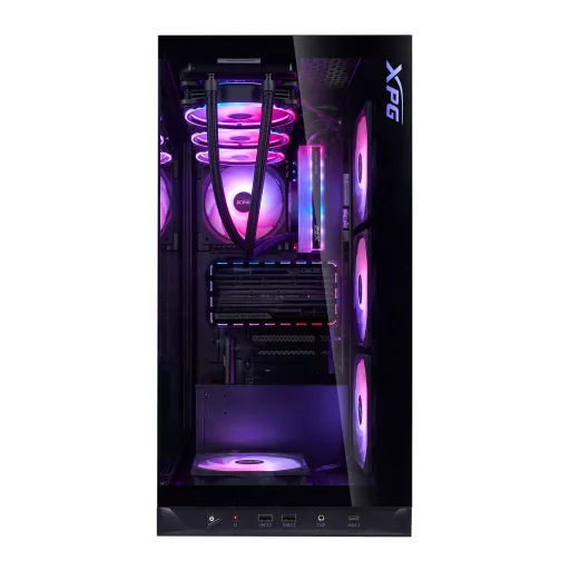 XPG Invader X BTF Midi Tower Fekete