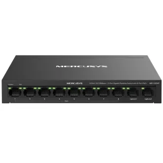   Mercusys MS110CMP hálózati kapcsoló Fast Ethernet (10/100) Ethernet-áramellátás (PoE) támogatása Fekete