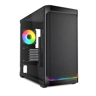 Sharkoon MK4W RGB Strip Micro Tower Fekete