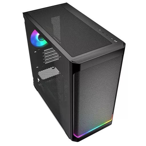 Sharkoon MK4W RGB Strip Micro Tower Fekete