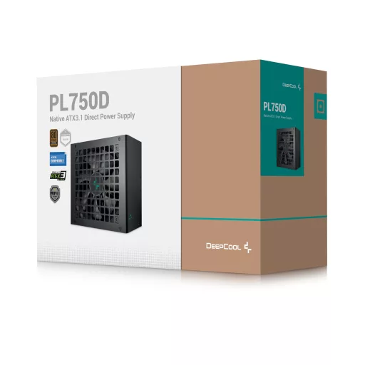 DeepCool PL750D 750 W 20+4 pin ATX ATX Fekete