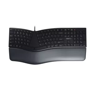   CHERRY KC 4500 ERGO billentyűzet Univerzális USB QWERTY Amerikai angol Fekete
