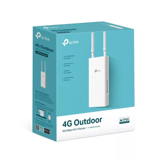 TP-Link TL-MR100-OUTDOOR vezetéknélküli router Fast Ethernet Egysávos (2,4 GHz) 4G Fehér