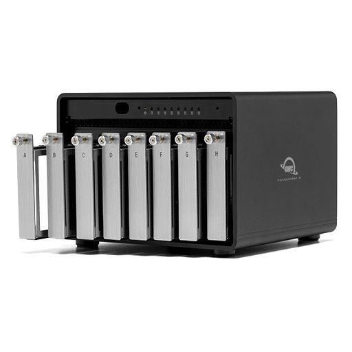 OWC ThunderBay 8 lemeztömb 0 TB Tower Fekete