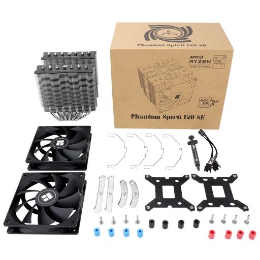 Thermalright Phantom Spirit 120 SE Processzor Hűtő 12 cm Fekete 1 db