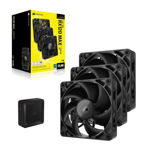 Corsair iCUE LINK RX120 MAX 12 cm Fekete 3 db