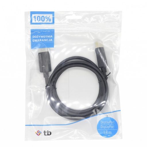 DisplayPort Cable M/M 1.8 m. black v 1.1