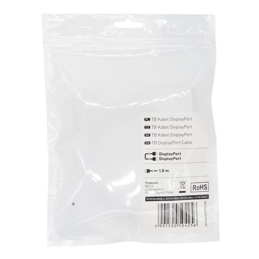 DisplayPort Cable M/M 1.8 m. black v 1.1