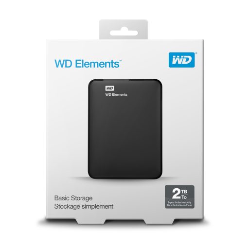 Western Digital Elements Portable külső merevlemez 2 TB 5400 RPM 2.5" Micro-USB B 3.2 Gen 2 (3.1 Gen 2) Fekete