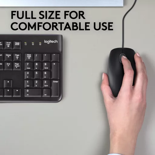 Logitech B110 Silent egér Irodai Kétkezes USB A típus Optikai 1000 DPI