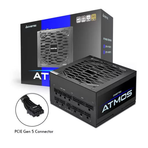 Chieftec Atmos 850 W 20+4 pin ATX ATX Fekete