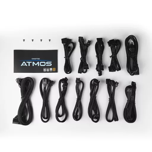 Chieftec Atmos 850 W 20+4 pin ATX ATX Fekete