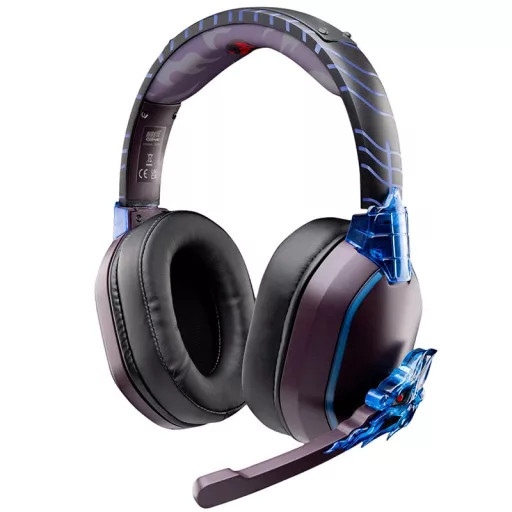 Lexip TSXLXHS0003 fejhallgató és headset Vezetékes és vezeték nélküli Fejpánt Játék Bluetooth Fekete, Kék