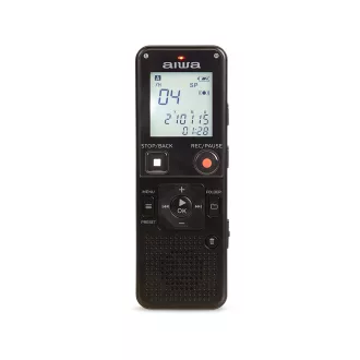   Aiwa DVR-A600 diktafon Belső memória és flash kártya Fekete