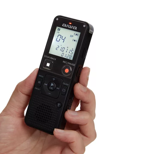 Aiwa DVR-A600 diktafon Belső memória és flash kártya Fekete