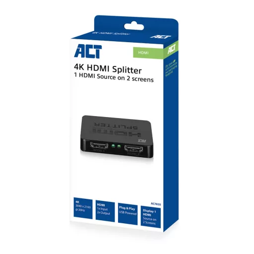 ACT AC7835 videó elosztó HDMI 2x HDMI