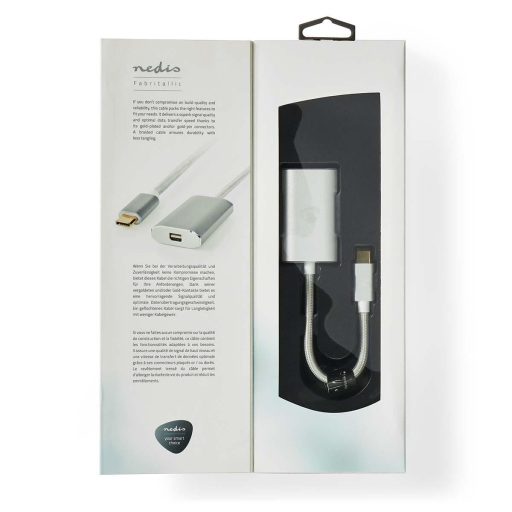Nedis CCTB64580AL02 video átalakító kábel 0,2 M USB C-típus Mini DisplayPort Ezüst