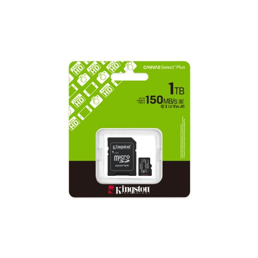 Kingston Technology Canvas Select Plus Gen3 1 TB MicroSDXC UHS-I Class 10