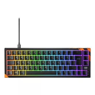   CHERRY K5 PRO TMR COMPACT billentyűzet Játék USB QWERTY Északi Fekete, Narancssárga