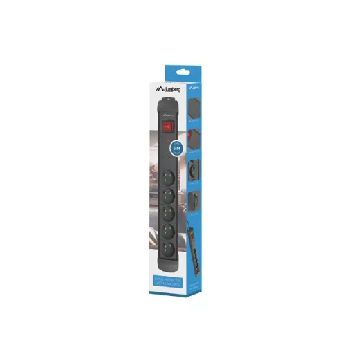 Power strip 5.0m 5x230 cz SP1-05E-0500-B